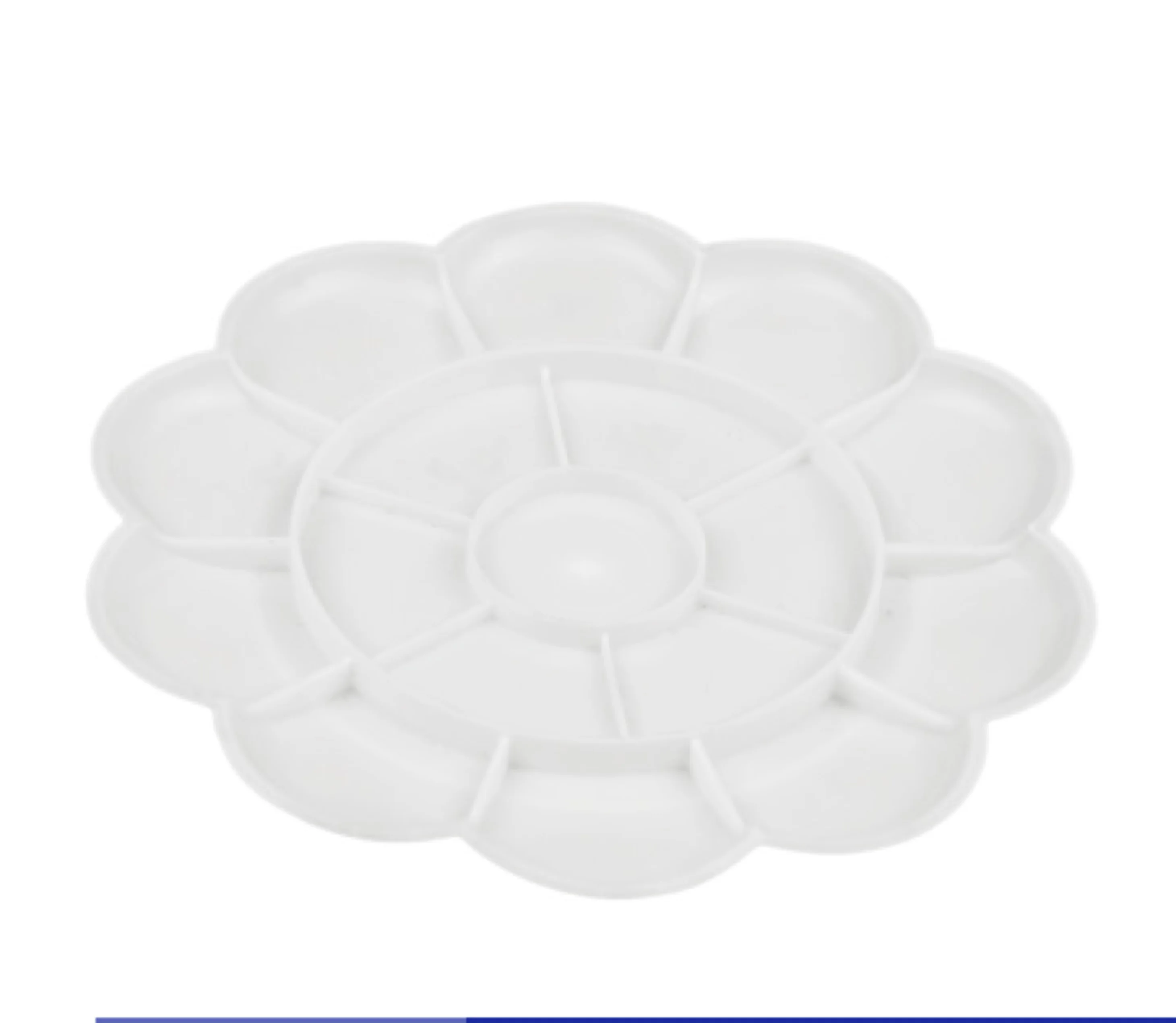 Wholesale Art Supplies Colorful Plastic Paint Palette Tray Watercolor Acrylic Paint Tray Palettes