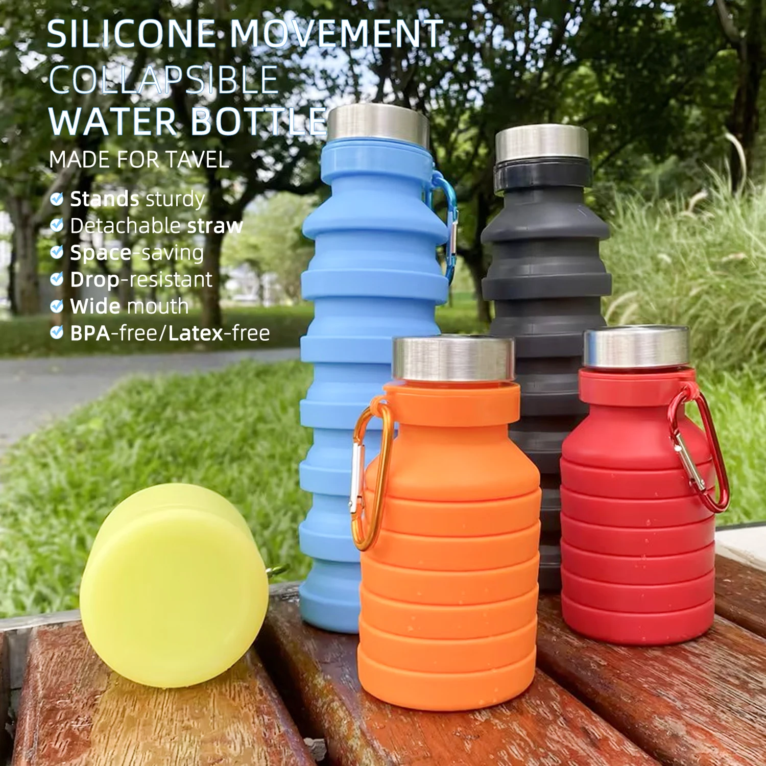 Thanksgiving Special Eco-Friendly Silicone Water Bottle Perfect Discount Price Collapsible Silicone Water Bottle