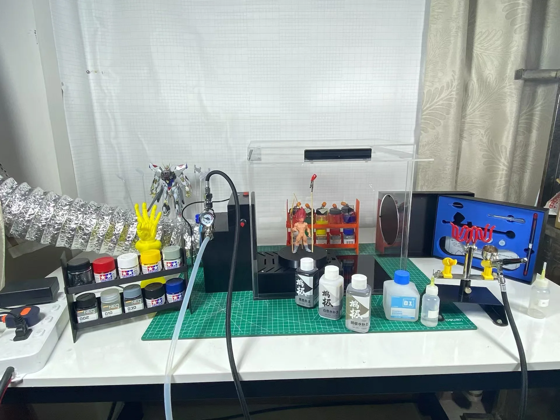 Paint Sprayer X7 Acrylic Display Spraying Table Machine Gouda Model Spray Extraction Fan for Furniture,Cabinet, Fence,Wall,Door