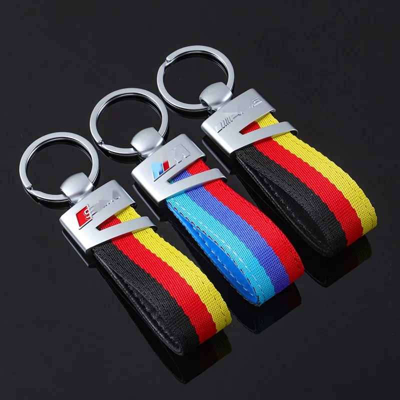 New high-end for BMW m-benz AMG Audi sline Volkswagen  Car Key chain pendant