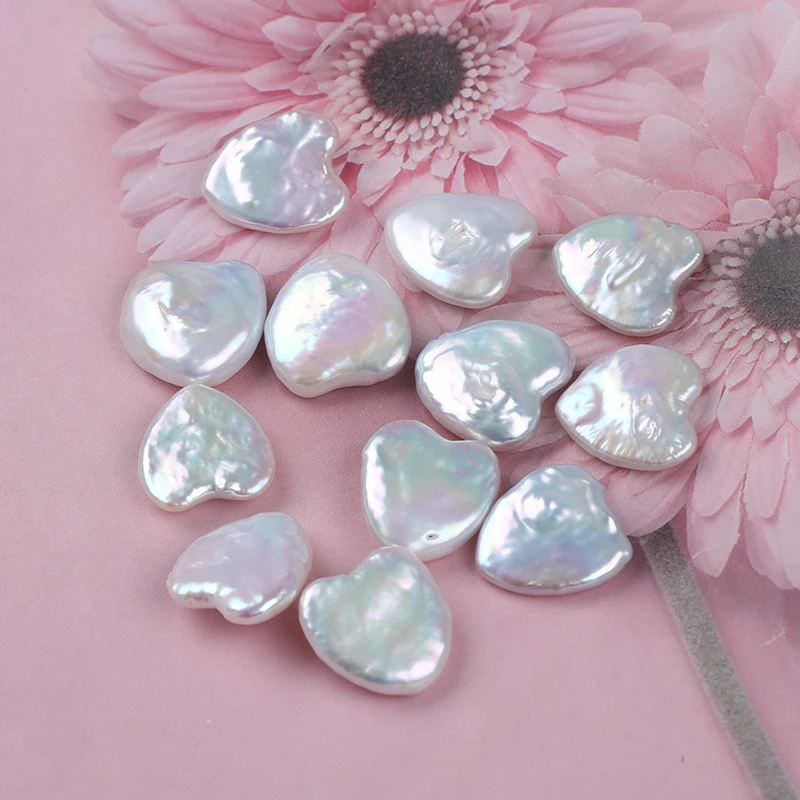 15-17mm Baroque Heart Shape Freshwater Pearl Loose Beads for jewelry making