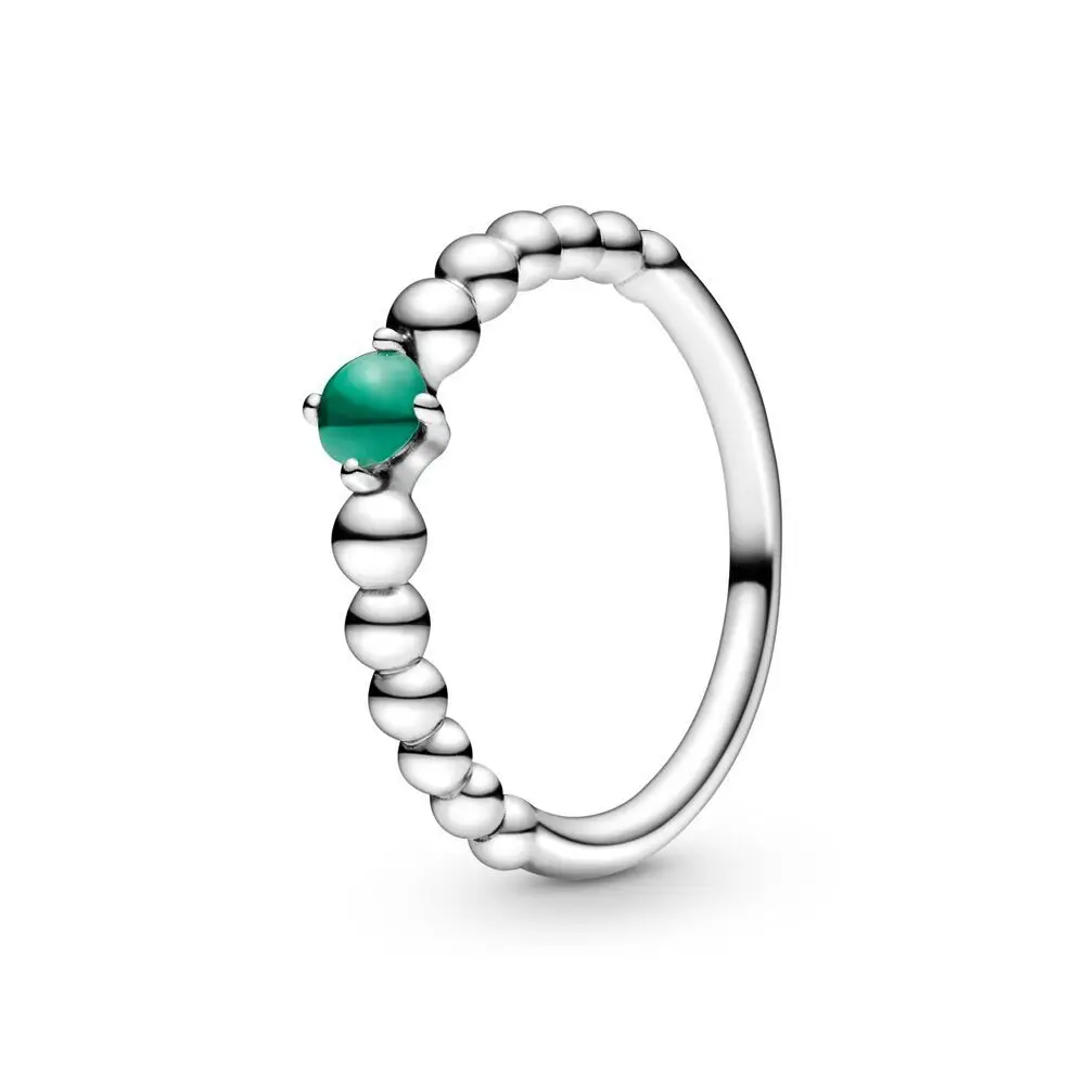  Hot Selling S925 Sterling Silver New Design Blazing Beaded Ring For Women Jewelry