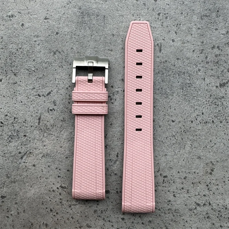 PEITONG Hot Sale Rubber Watch Band Belt Fashion Sport Pink 20mm Silicon Watch Strap for Swatch X Omega Moon