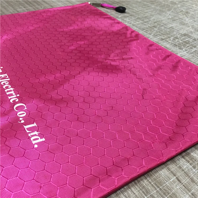 A4 B4 B5 A5 custom zipper file bags/ polyester waterproof Oxford document bag/hexagon football polyester zipper storage pouch