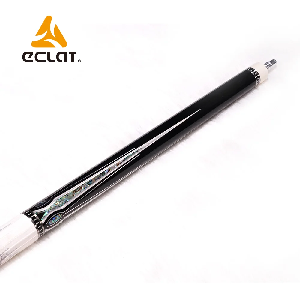 
Eclat high end pool cue LGZ-04 ebony wood with seashall inlay maple cue 