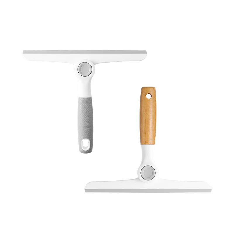 Eco friendly window glass cleaning wiper pp handle window squeegee cleaner 360 rotate Silicone Rubber Window Squeegee