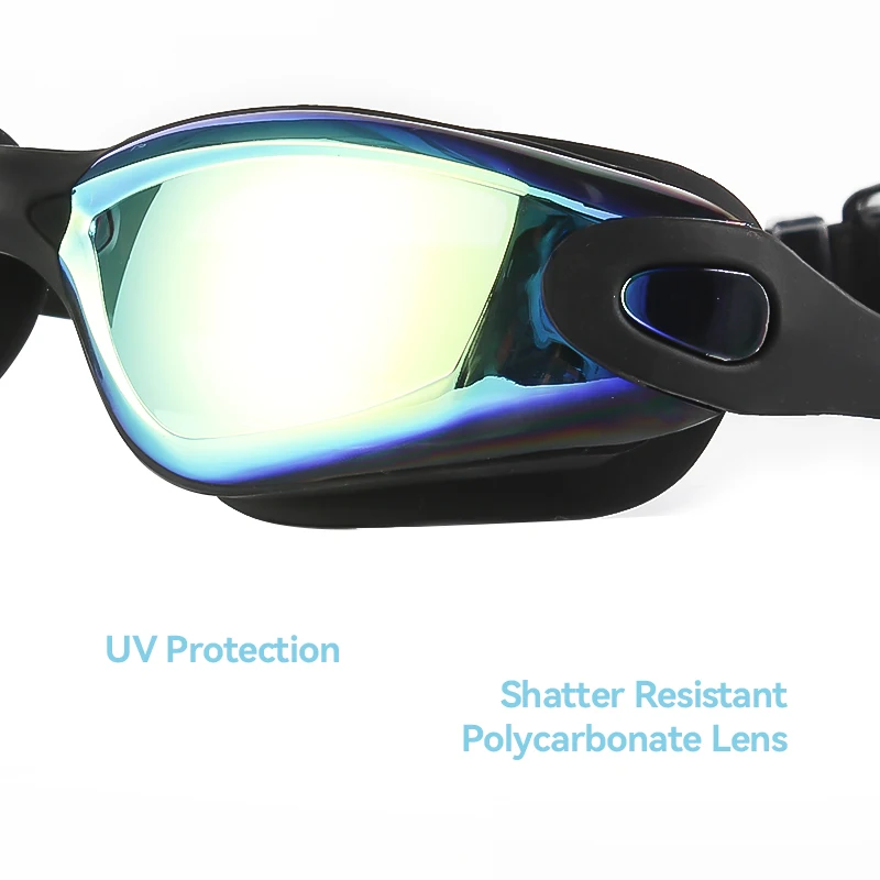 Popular Anti Fog Large Frame Mirror Coated Swimming Goggles Outdoor Summer Water Sports Swim Goggles