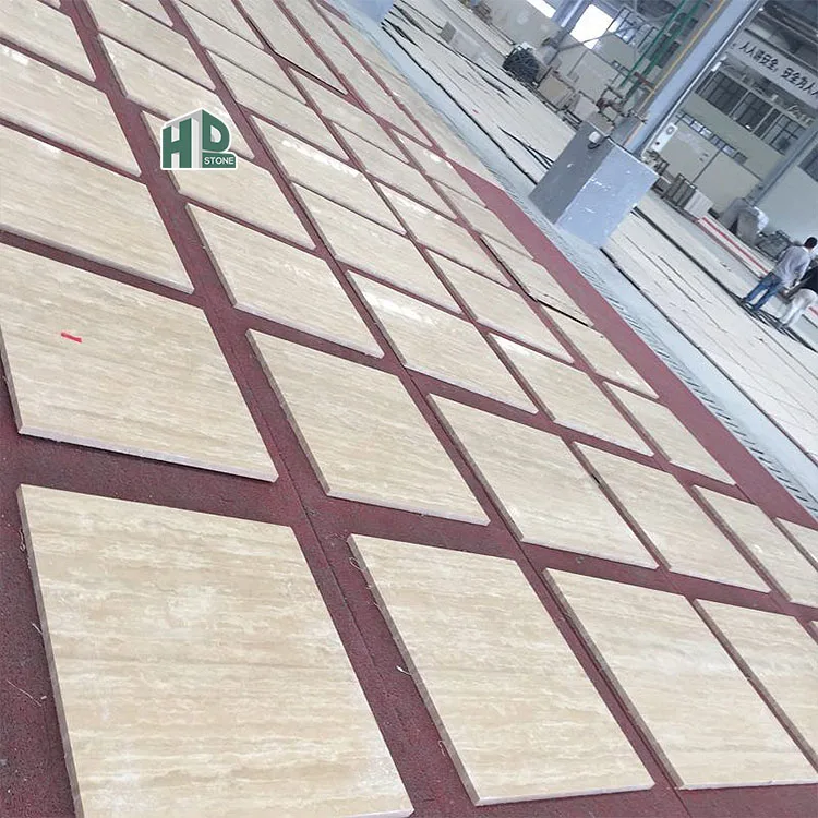 Дешевая Турецкая кремовая Бежевая мраморная плитка 24x24