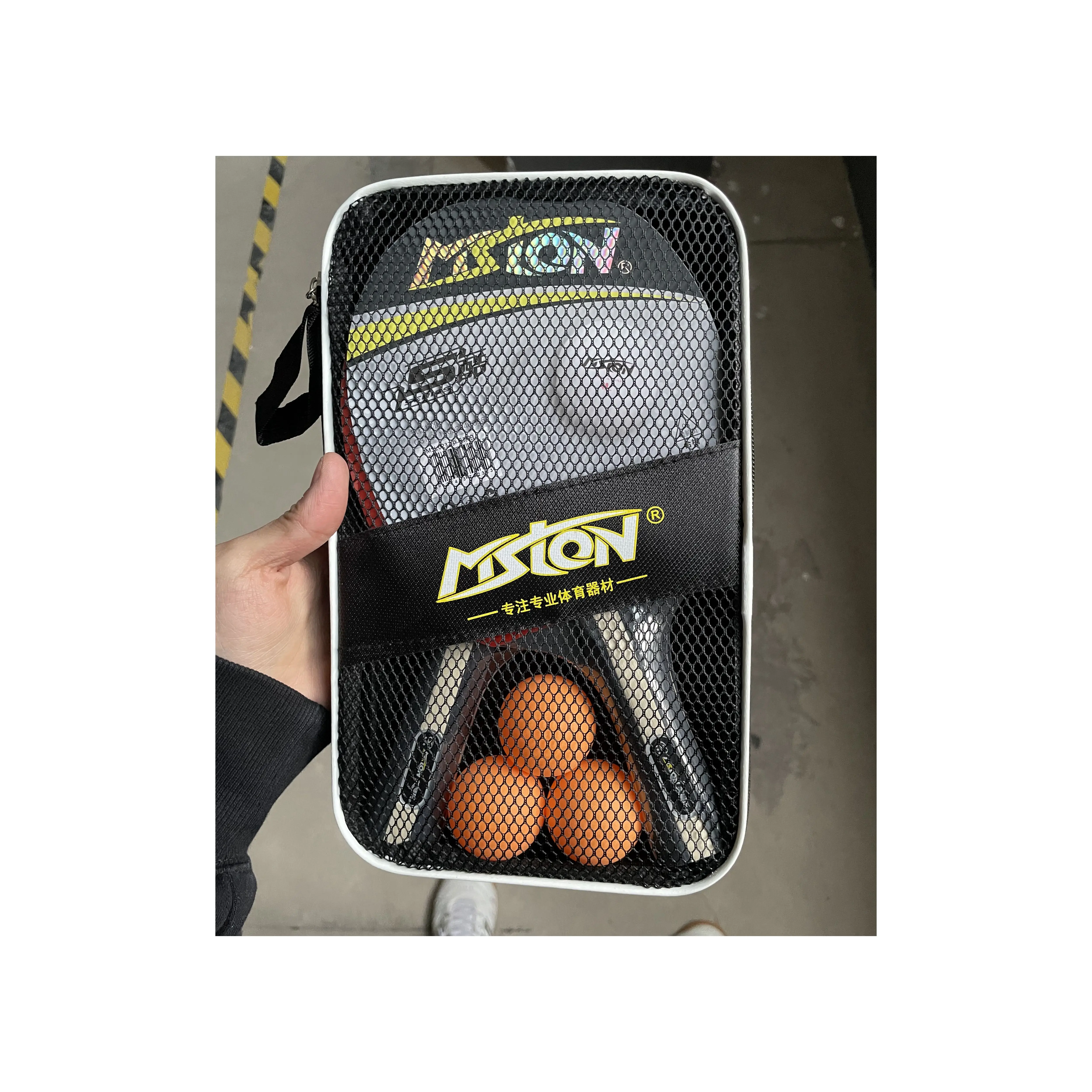 Premium two Rackets And 3 Table Tennis Balls Ping Pon Paddle Sets Table Tennis Rackets Game Accessories