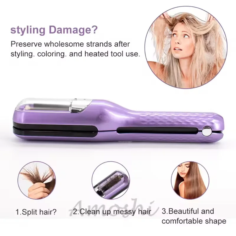 2 in 1 Portable Electric Hair Clippers Trimmer Machine Rechargeable Cordless Hair Trimmer Hair Split End Trimmer For Women