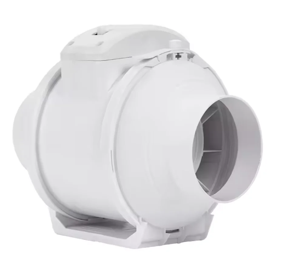 4 inch Circular Inline Duct Fan With Switch speed Regulator Ventilation Exhaust wall mounted Fan for Grow Tent Hydroponics