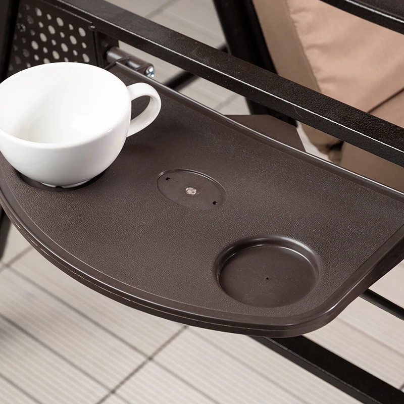 Large Swing Patio With Canopy Outdoor Furniture Wholesale Garden Metal Swing for 2 with Canvas Seats Panama Patio Swing