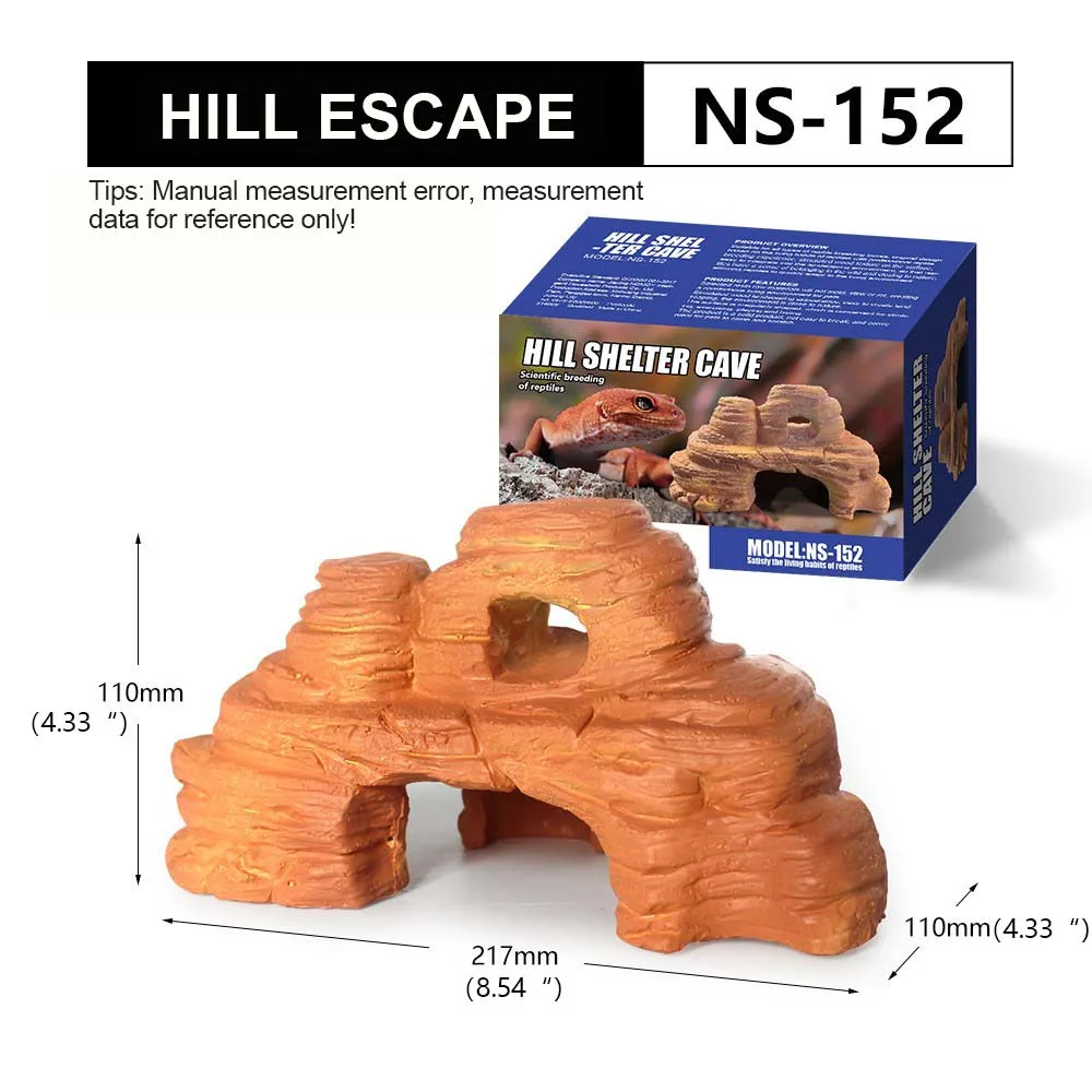 NOMOY PET Reptile шкура пещера из смолы укрытие для крабов-отшельников спальная древесных рептилий Леопардовый геккон
