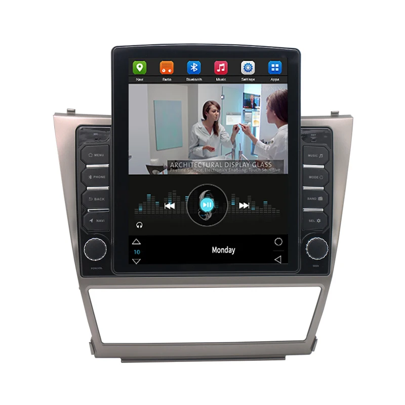 
Car android camry 2007 2008 2009 2010 2011 tesla style screen video dvd player audio stereo android car radio for toyota camry 