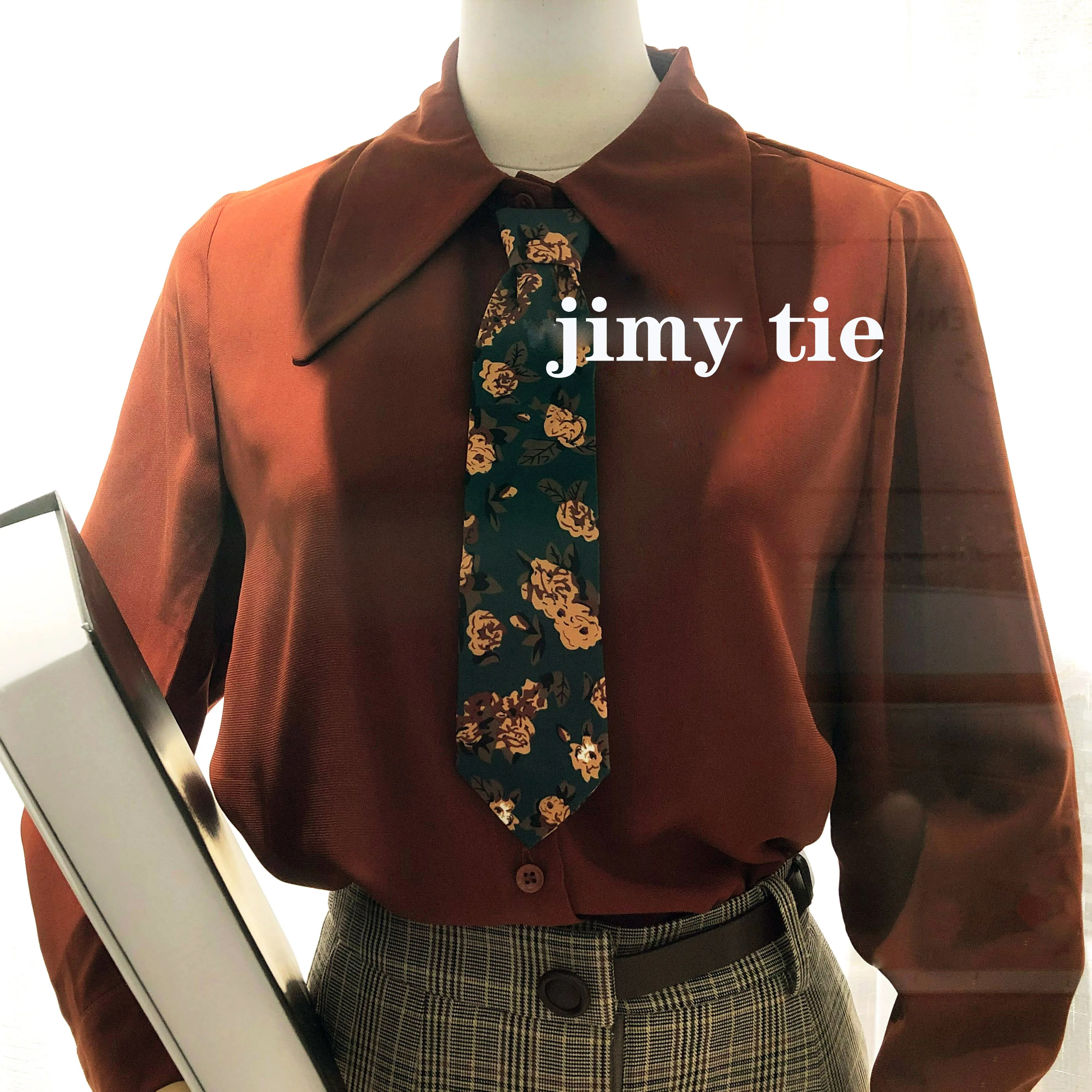 
 Винтажный хлопковый галстук, цветочный полосатый галстук 30 см для женщин, детей, мальчиков и девочек, повседневный милый школьный костюм, форма, Шикарные Аксессуары для рубашек  