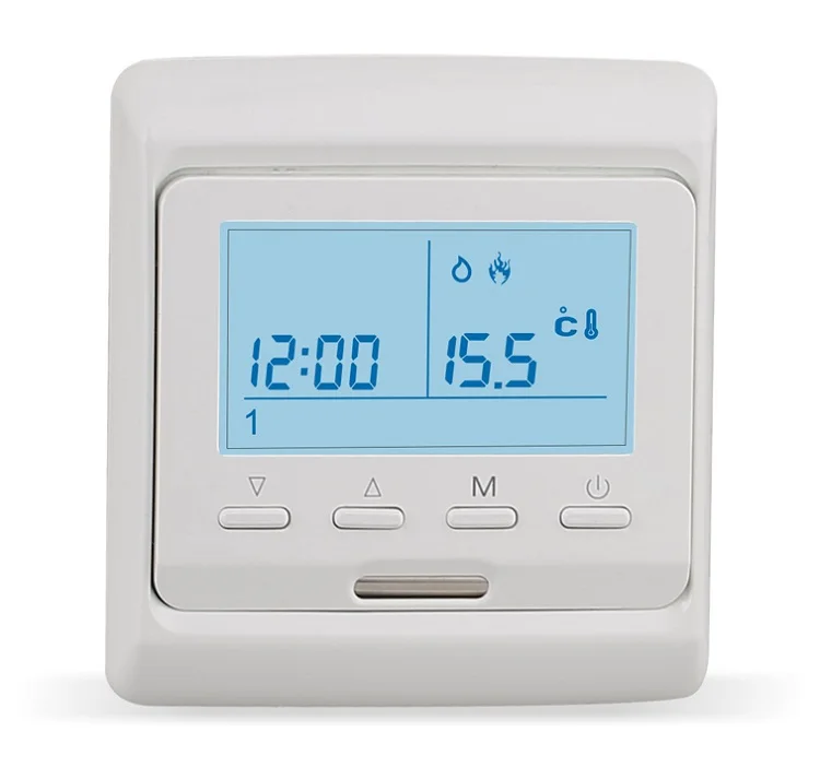 AC floor heating system parts time and temperature  digital room thermostat