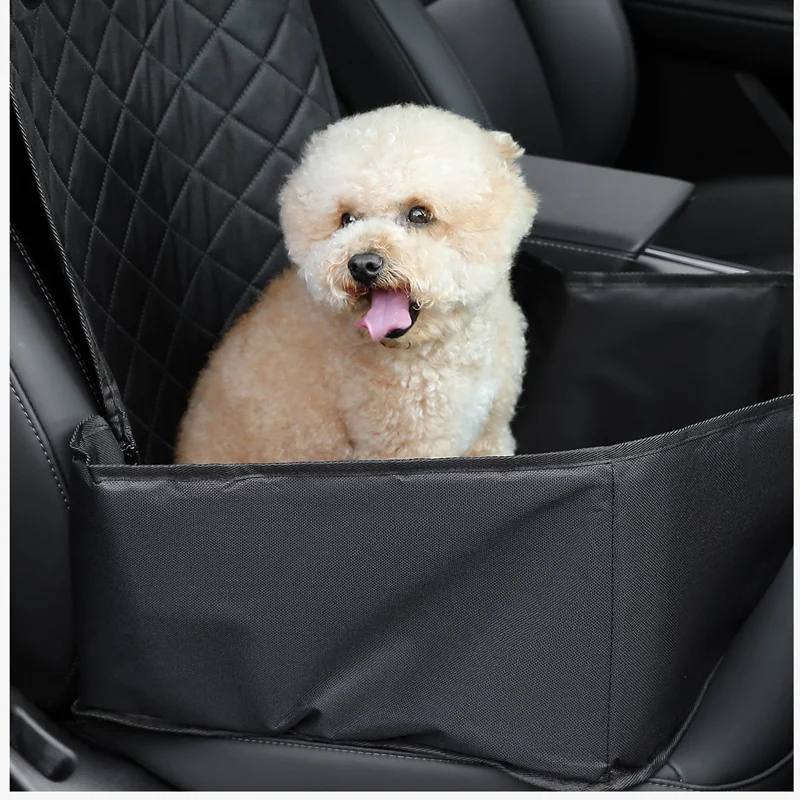 Joypet Pet Travel Waterproof Pad Back Seat Breathable Mesh Hammock Adjustable Dog Car Seat Extender With Storage