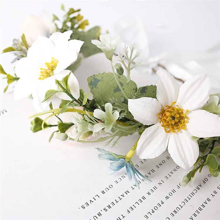 E-1121 INS весьма популярен; Новинка; Стильные свадебные рождественские поделки diy ветка Венки искусственные цветы венок из ротанга для украшения