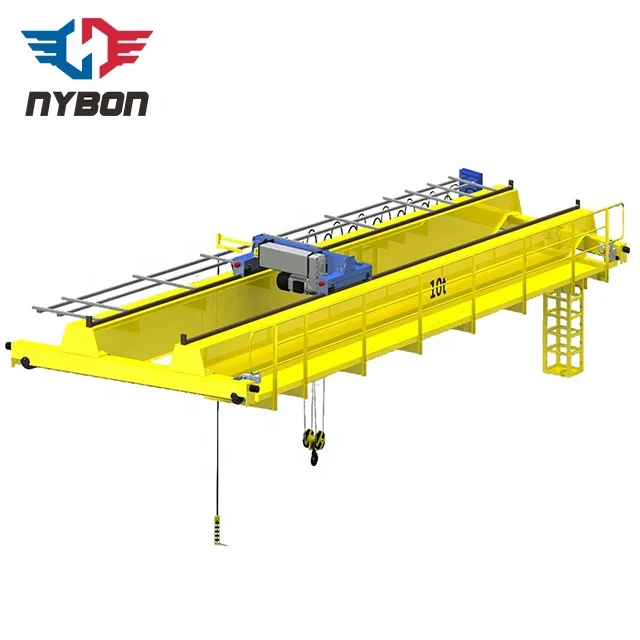 Customized Electric Industrial Double Girder Roof Radio Control Overhead Crane 5~50 Ton