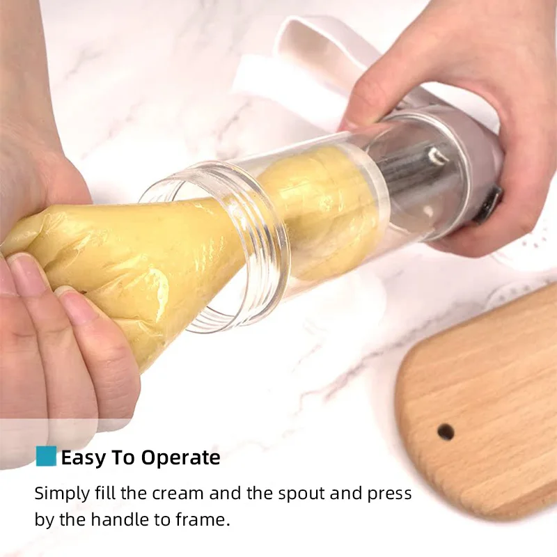 High Quality Nozzles Icing Piping Cream Muffin Biscuit Maker Maamoul Cookie Mold Laminating Gun