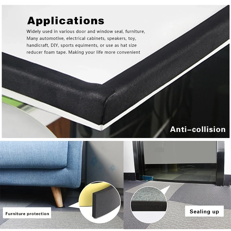 EVA foam double-sided adhesive high viscosity thickened automotive shock-absorbing and anti slip sponge tape sealing strip