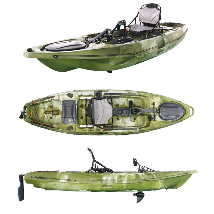 Professional Single Seat Angler Kayak, Kajak, Fishing Kayak Pedal Drive Kayaks For Sea