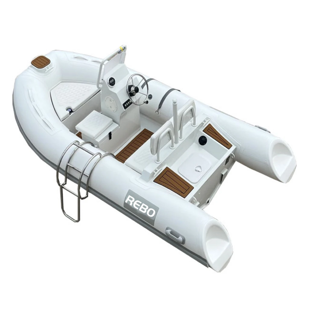 Europe 11ft RHIB 330 Aluminum V Hull Hypalon/PVC Rigid Inflatable Dingy Boats For Sale
