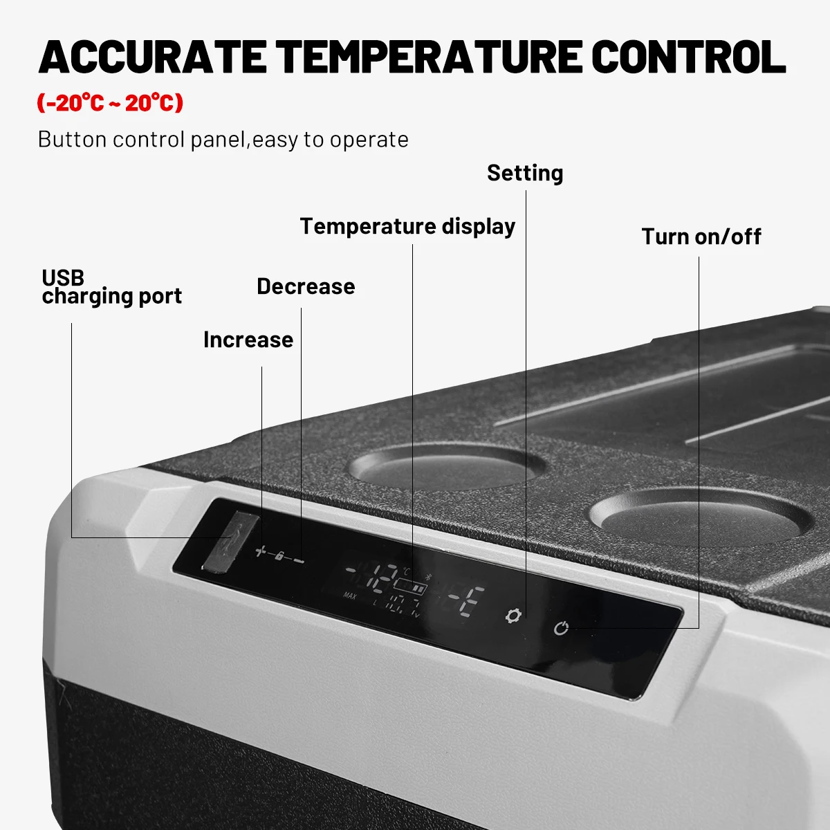 Portable Fridge Alpicool TSW100 100L Car Camp Fridge Portable Electric Cooler Freezer Travel Refrigerator