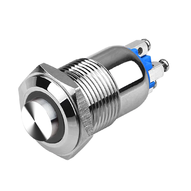 Power Symbol 16MM 12V/24V LED Momentary Horn Button Metal Switch