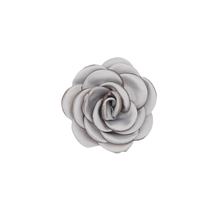 Handmade camellia flowers 6cm Chiffon Flower 3d Fabric Flowers diy toys Headwear for Shoes hats