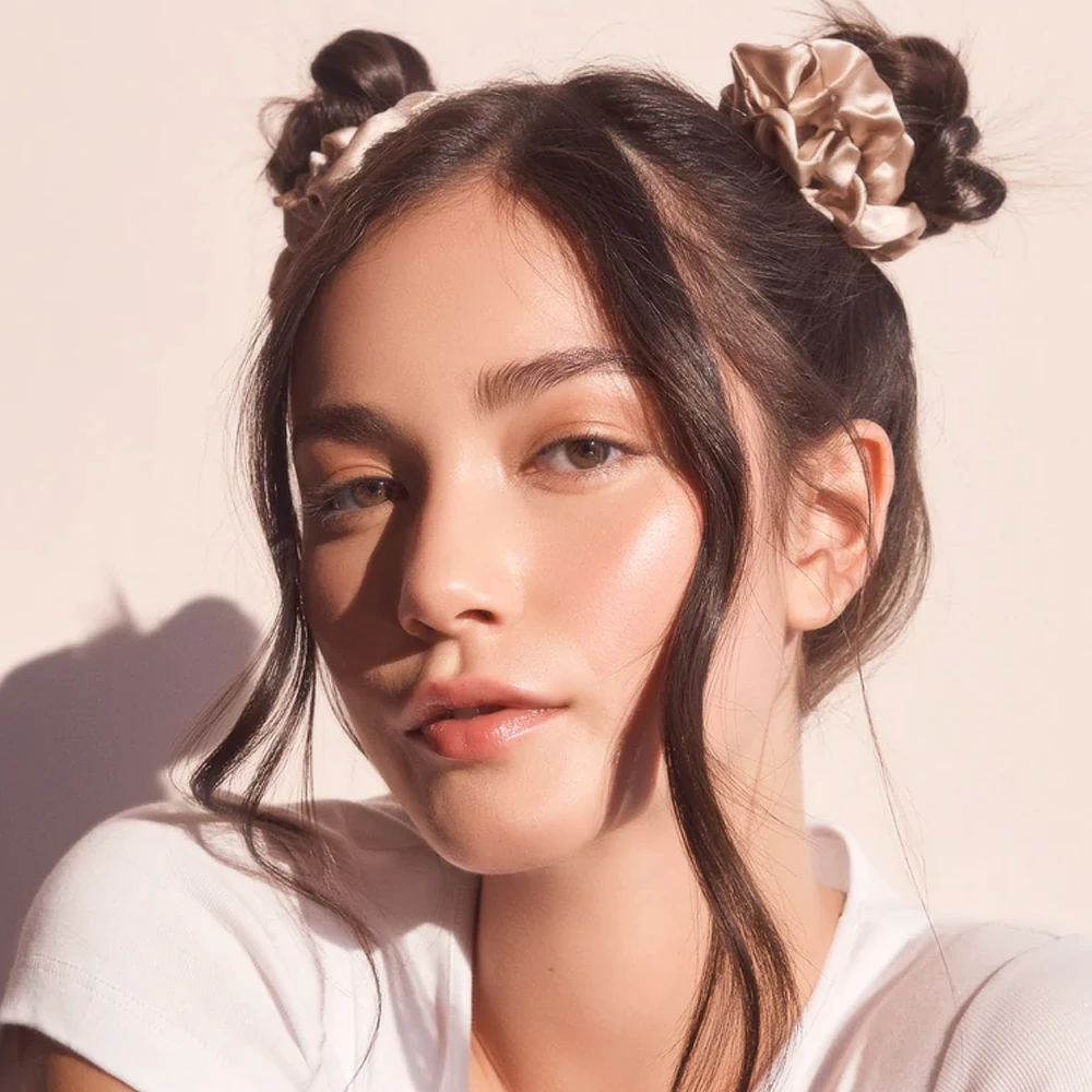 Mulberry Scrunchies Silk scrunchies 100% Mulberry silk elastic hair bands with high quality hair ties