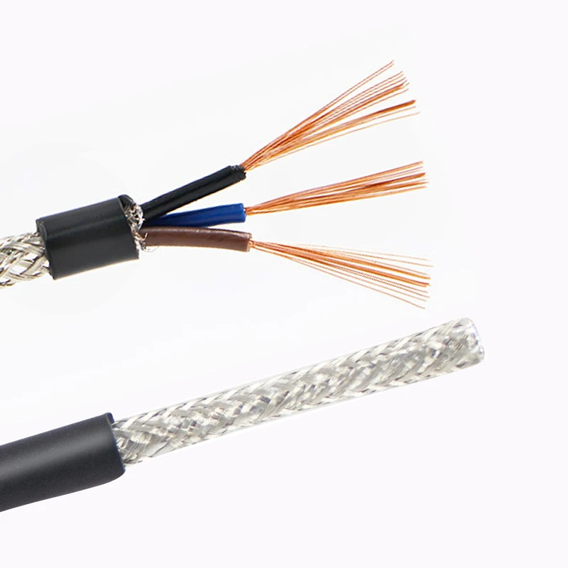 Factory Custom 3 core power cable wire PVC oxygen free copper conductor 0.15mm rvvp pvc insulated/shielded control cable