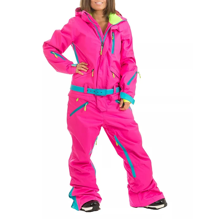 Hot Selling Windproof Waterproof Warm Ski Suit Woman Snow Suit One Piece Ski Women