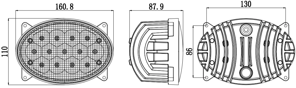 Hot Selling Quality 65W 6Inch E-Mark-R10 Certificated flood work Lights for tractor Waterproof LED Work Lamp