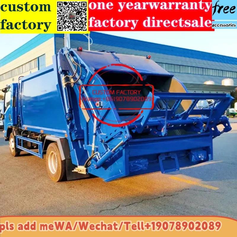manual China Factory price Mini Garbage Collector Compressed Truck 4x2 Waste Collection Truck Garbage Compactor Truck