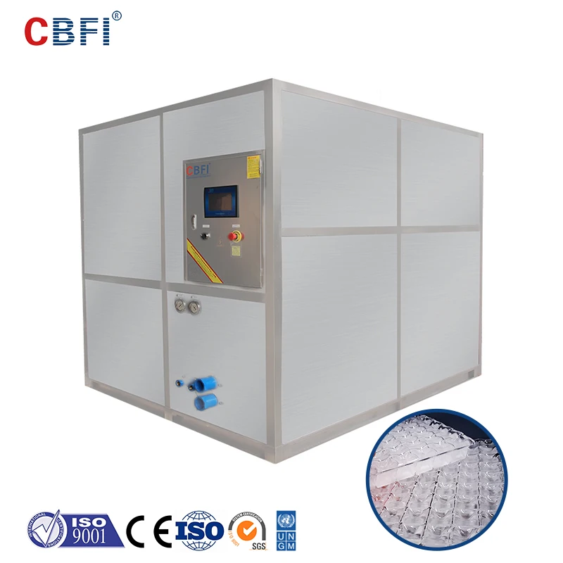 Crystal 5 Ton Cube Ice Machine with Plastic Ice Bag Packing