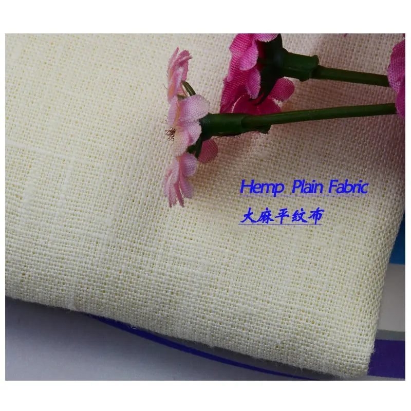100% Органическая конопляная ткань простая Экологически чистая Антимикробная летняя оптовая цена для одежды