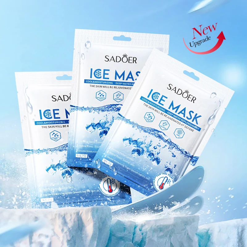 SADOER Cool Cold facial mask Moisturizing and whitening Face care Korean Beauty cosmetics organic facial mask sheet
