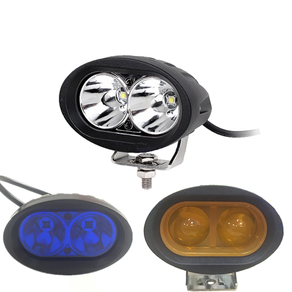 20w Forklift warning light driving lamp for motorcycle trucks led spotlights car LED work light for 4 inch led pod lights