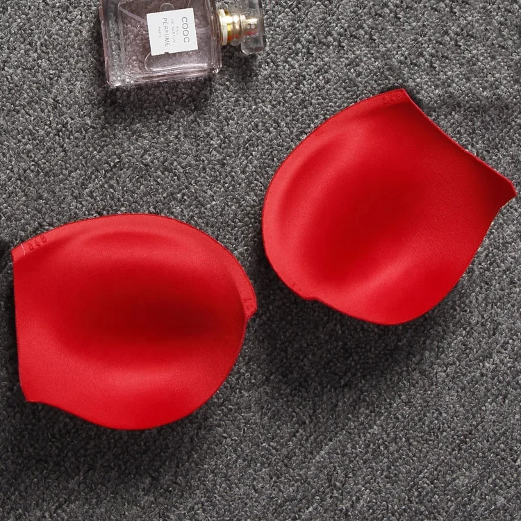 
Colorful Breathable Foam Bra Cup Chest Inserts Padding Removable Bra Padding Push Up Thick Sponge Bra Cup 