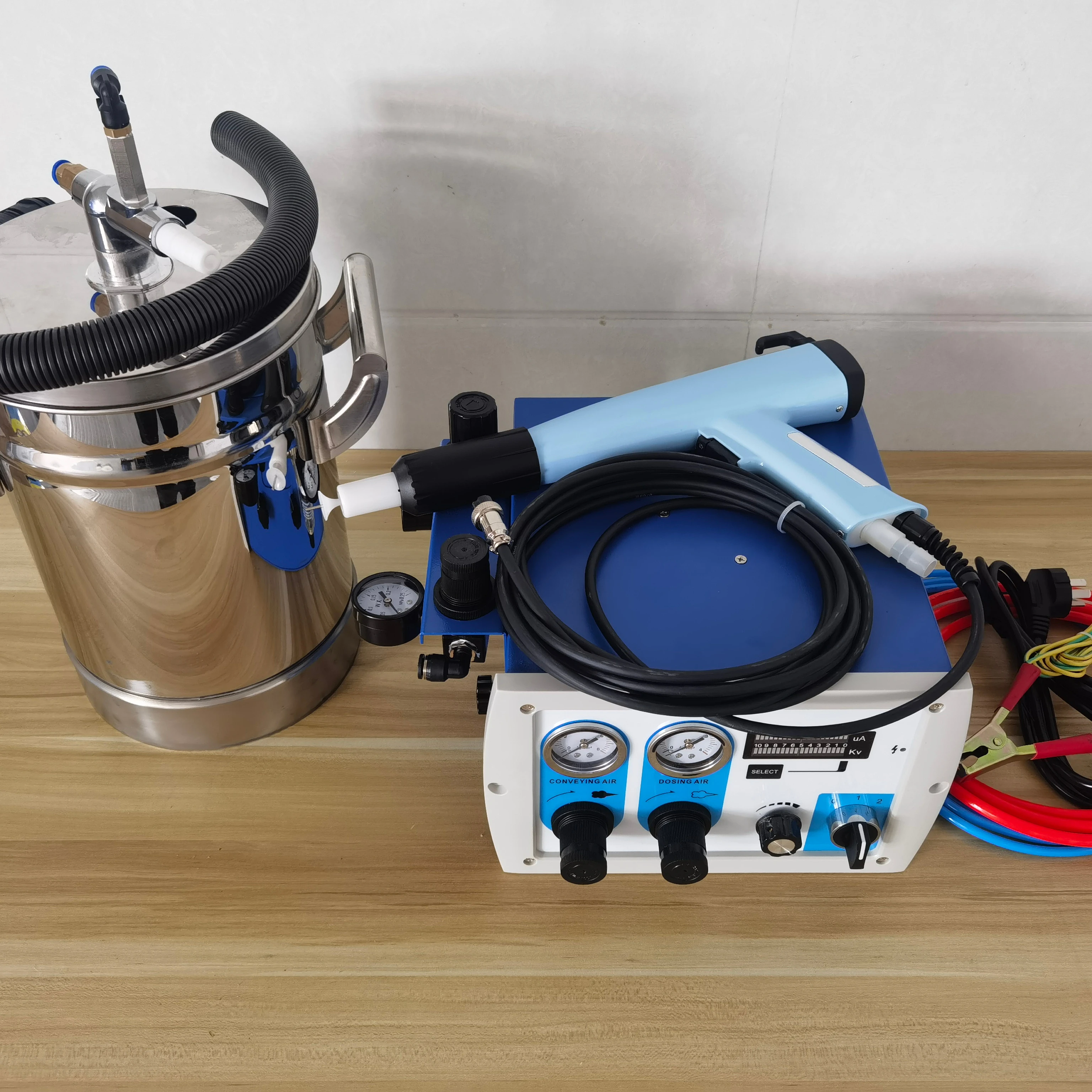 2024 Popular THD601-BUCKET Intelligent Electrostatic Powder Coating Spray Painting machine for Powder Coating Furnace Oven