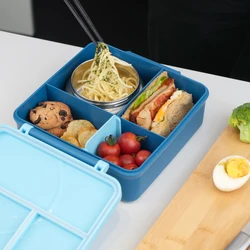 High Quality 4 Compartment Lunch Box For Kids Baby Food Container Leakproof Children Bento Box