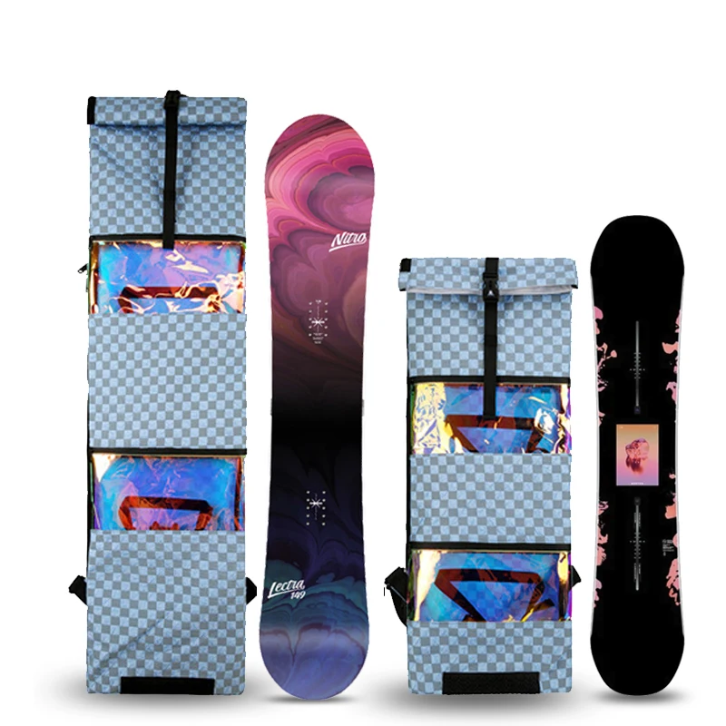 Custom Logo Padded Waterproof Snow Cover Snowboard backpack ski travel tour bag Parent-child veneer