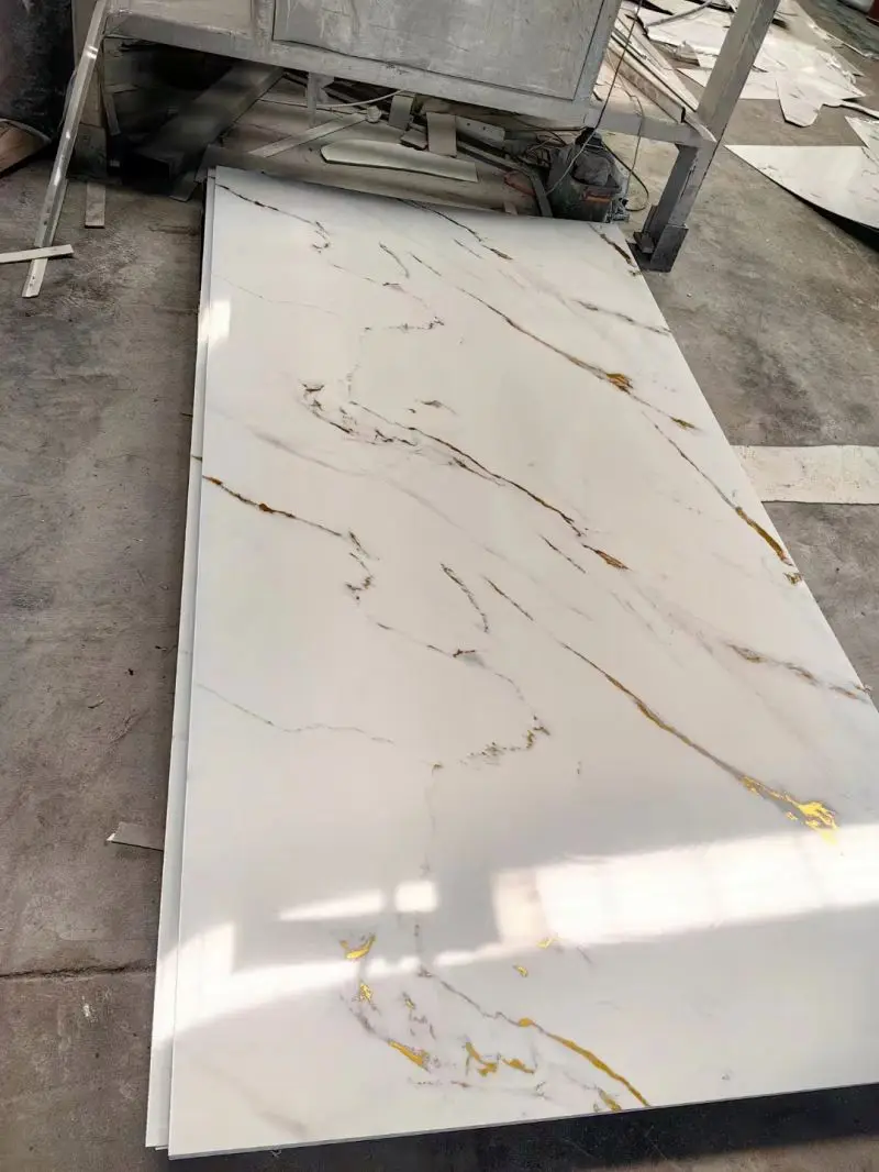 High Quality Cheap Price Interior Wall Panel 3mm Waterproof UV Panel PVC Marble Sheet For Wall Decor