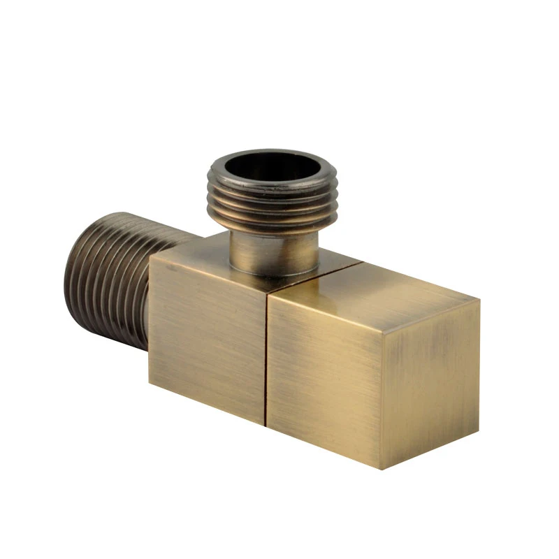 Full Copper Large Flow Triangle Angle Valve Household Electric Water Heater Hot Cold Water Switch Bathroom Faucet Accessories