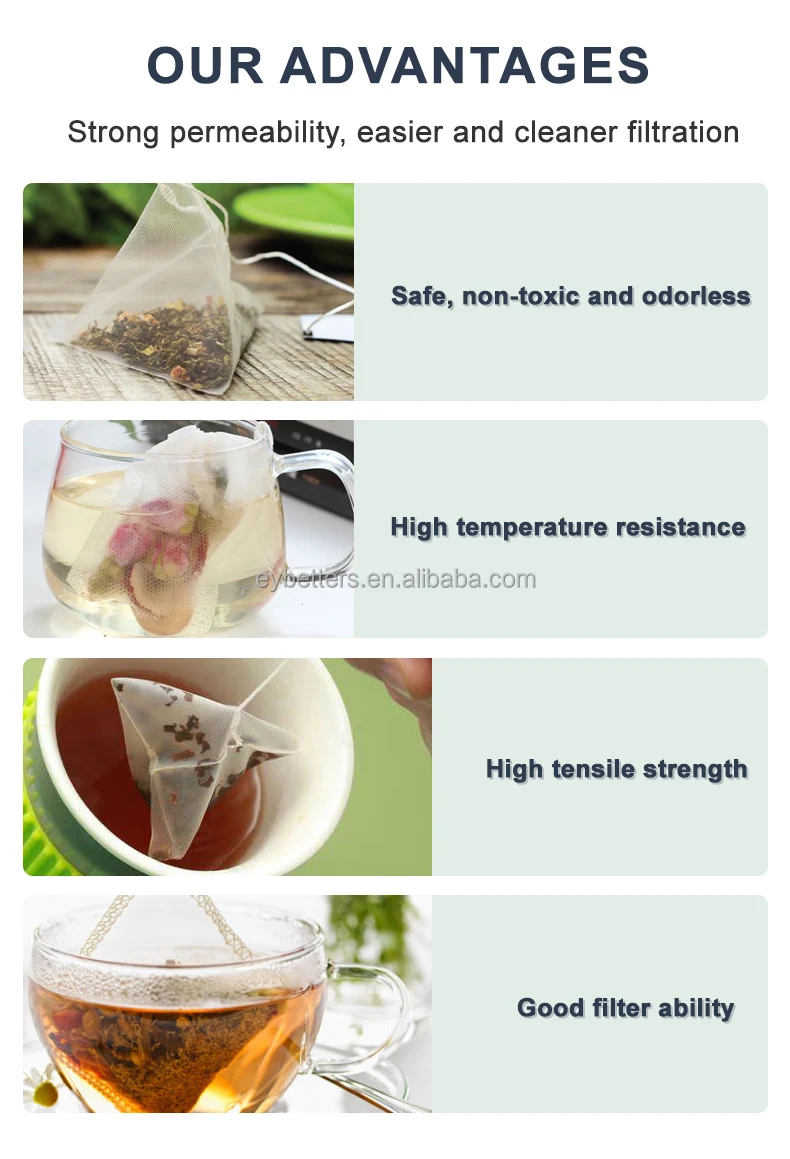 empty tea bags for green tea