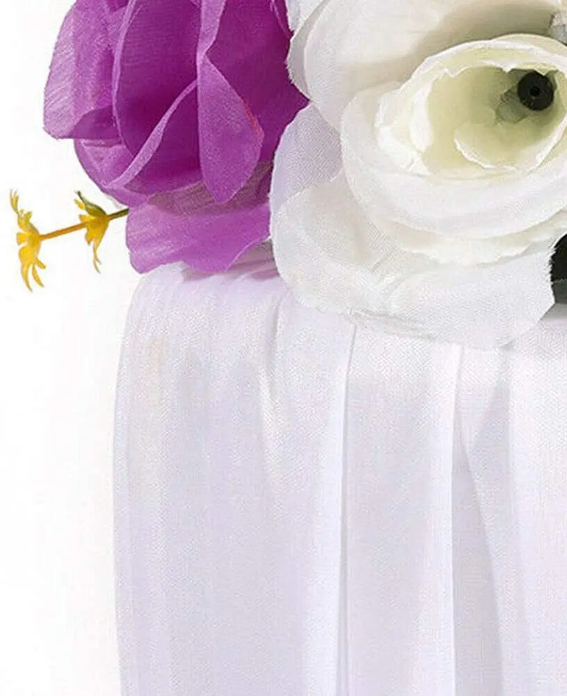 Silk Pillar Column Stand Set 5Pcs Artificial Flower Column Display Wedding Centerpiece Plastic Road Lead Flower Stand