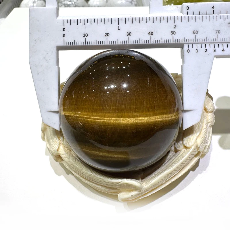 Wholesale natural crystal ball high quality yellow tiger eye stone quartz  crystal sphere for home decoration