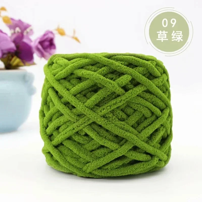 Colorful warm softy chenille yarn 100% polyester diy blanket crochet hand knitting polyester yarn