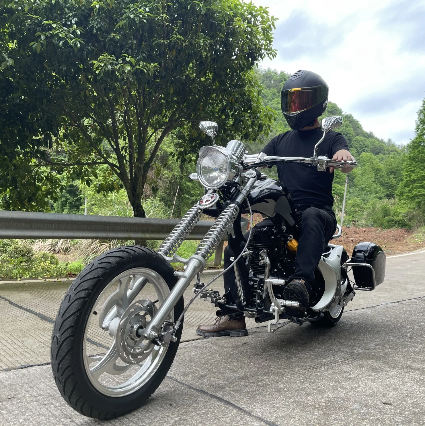 High speed adult 150CC or 250CC gasoline Chopper motorcycles euro 150cc motorcycles